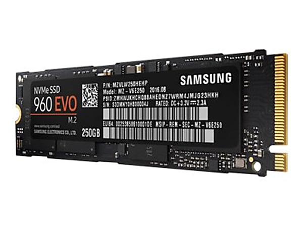 Samsung 960 EVO 250GB Internal Solid State Drive MZ V6E250BW