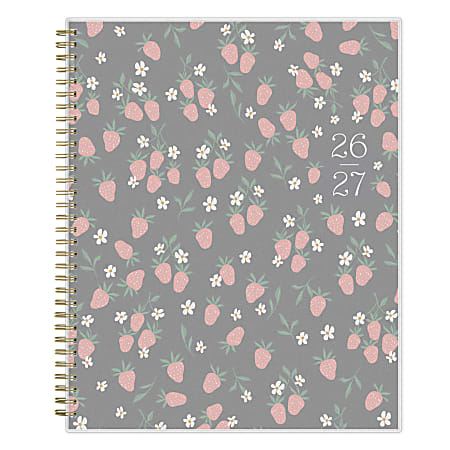 2027 Blue Sky Merrie Dark Weekly/Monthly (18-Month) Planning Calendar, 8.5x11, 0%, Frosted PP, Jan–Dec, RY27
