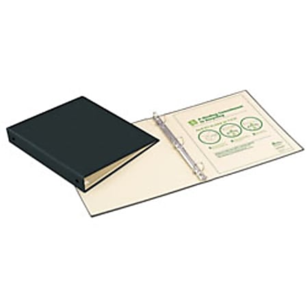 Avery® Recyclable Binder With EZ-Turn™ Rings, 1" Rings, 65% Recycled, Black