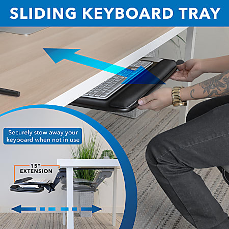 オフィス家具 Preducts Keyboard Tray M (Black) Keyboard Tray | PREDUCTS