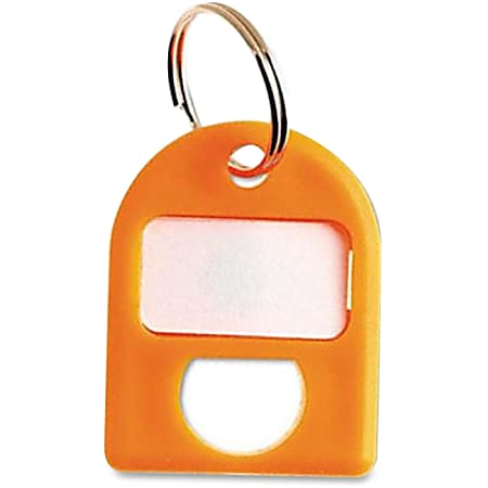CARL Color-coded Labeling Key Tags - 1 / Pack - Plastic - Yellow