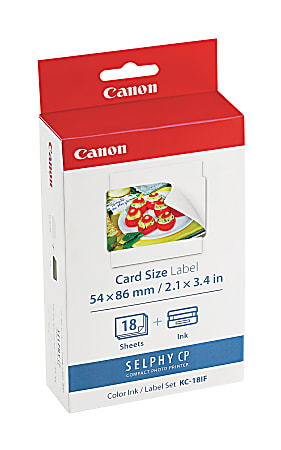 Canon KC-18IF - 18 pcs. labels - for Canon SELPHY CP1000, CP1200, CP1300, CP1500, CP530, CP780, CP790, CP800, CP820, CP910
