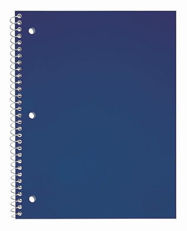 Just Basics® Poly Spiral Notebook, 8" x 10-1/2",