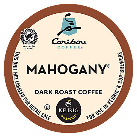 Caribou Coffee® Single-Serve Coffee K-Cup®, Mahogany, Carton Of 24