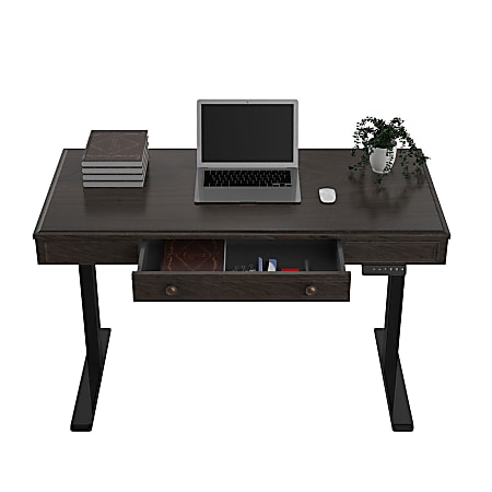 FlexiSpot Vici Electric 48 W Quick Install Height Adjustable Desk Black -  Office Depot