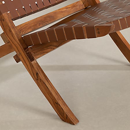 South shore balka new arrivals woven leather lounge chair