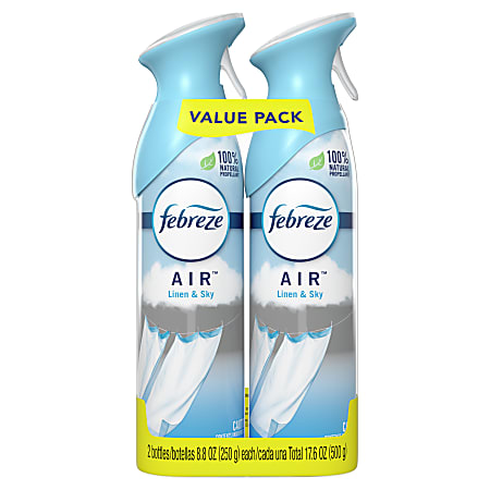 Febreze® Air Fresheners, Linen Sky™ Scent, 8.8 Oz, Pack Of 2 Air Fresheners