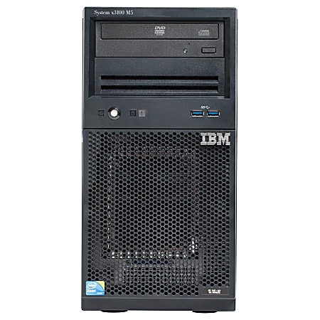 Lenovo System x x3100 M5 5457C5U 5U Tower Server - 1 x Intel Xeon E3-1231 v3 Quad-core (4 Core) 3.40 GHz - 4 GB Installed DDR3L SDRAM - Serial ATA, Serial Attached SCSI (SAS) Controller - 0, 1, 10 RAID Levels - 1 x 430 W