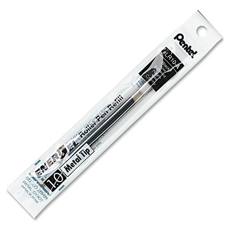 Pentel® EnerGel™ Deluxe Retractable Pen Refill, Bold Point, 1.0 mm, Black