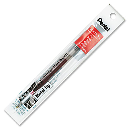 Pentel® EnerGel™ Liquid Gel Pen Refills, Bold Point, 1.0 mm, Red Ink