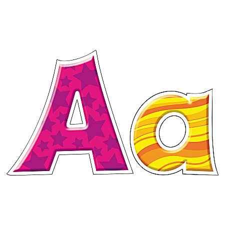 TREND Ready Letters, Furry Friends Patchwork, 4"