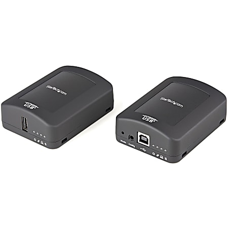 StarTech.com USB 2.0 Extender over Cat5e or Cat6 RJ45 Cable - 330ft/100m USB Extender Adapter Kit w/ ESD - USB2001EXT2PNA