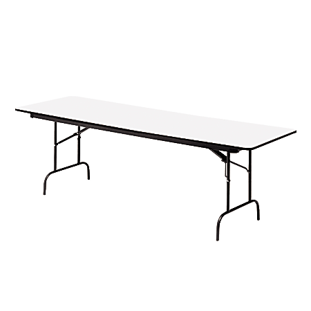 Iceberg Premium Wood Laminate Folding Table, Rectangular, 72"W x 30"D, Gray/Charcoal