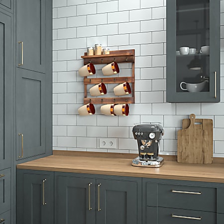 Wall mount mug rack 2025