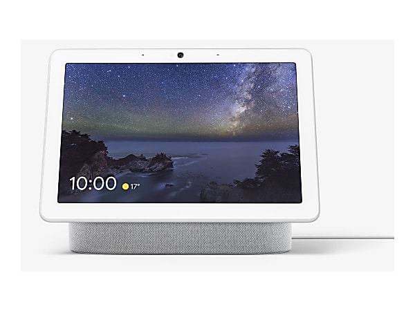 Google™ Nest Hub Max Smart Home Assistant With Voice Search and Voice Command, White