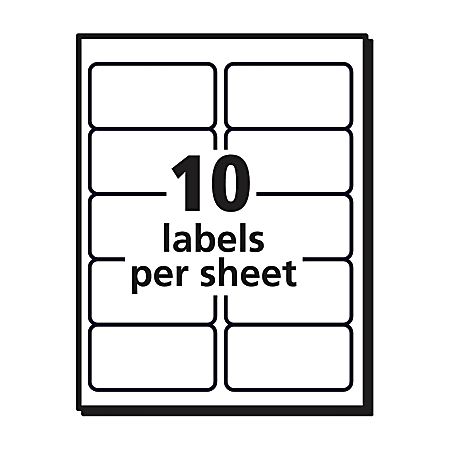 Avery 95523 Weatherproof Mailing Labels - Office Depot