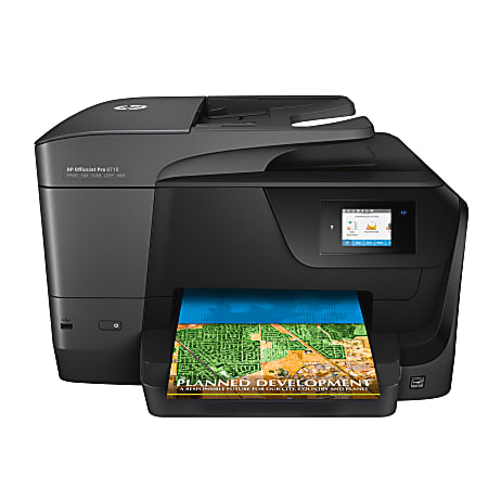 HP OfficeJet Pro 8710 Wireless Color Inkjet All In One Printer - Office  Depot