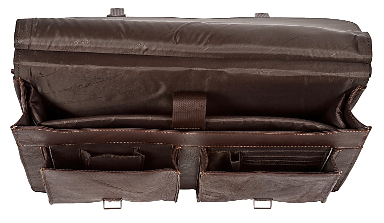 Kenneth cole reaction colombian leather dowel rod double gusset laptop briefcase shop
