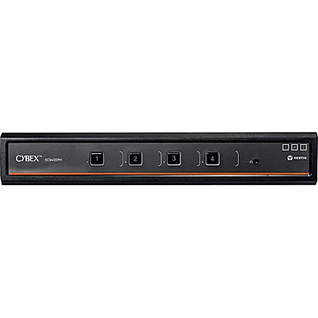 Vertiv Cybex SC900 Secure KVM | Dual Head | 4 Port Universal DisplayPort | USB-C | NIAP version 4.0 Certified - Secure Desktop KVM Switches | Secure KVM Switch | Dual Head | NIAP Certified | Secure Keyboard