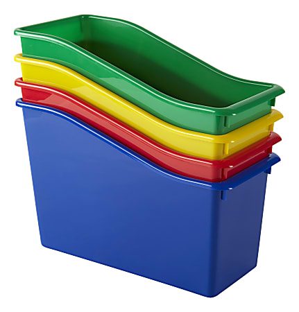 Office Depot Brand Small Storage Bin 5 H x 11 12 W x 7 78 D Assorted Colors  - Office Depot