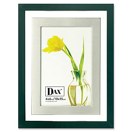 DAX Upper West Side Float Frame - 5" x 7" Frame Size - Desktop - Button Closure - 1 Each - Glass, Glass, Wood - Espresso