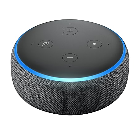 Echo Dot 3d Generation Charcoal - Office Depot