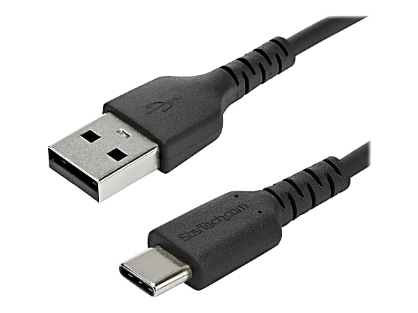 StarTech.com 1 m / 3.3 ft USB 2.0 to USB C Cable - High Quality USB 2.0 Cable - USB Cable - Black - USB Data Transfer Cable (RUSB2AC1MB)