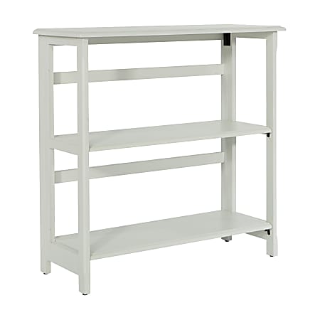 Office Star™ Brookings 33"H 3-Shelf Bookcase, White