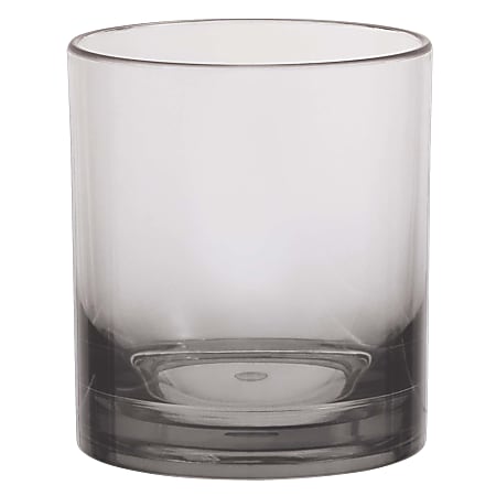 Amscan Ombre Plastic Double Old Fashioned Tumblers, 12 Oz, Gray, Pack Of 2 Glasses