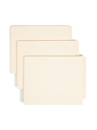 Smead® Manila End-Tab Expanding Folders, 1 1/2" Expansion, Letter Size, Manila, Box Of 50