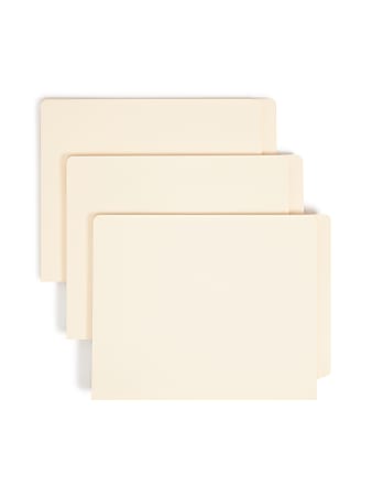 Smead&reg; Manila End-Tab Expanding Folders, 1 1/2" Expansion, Letter Size, Manila, Box Of 50
