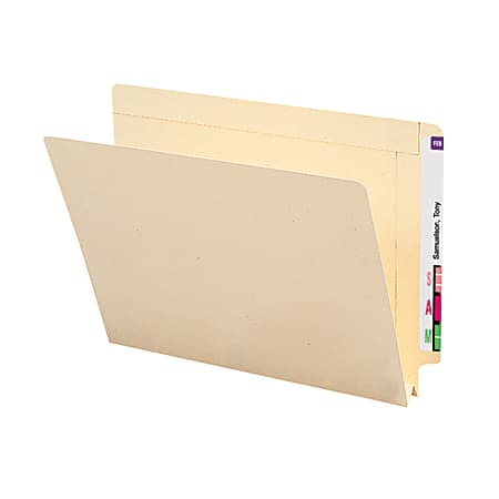 Smead® Manila End-Tab Expanding Folders, 1 1/2" Expansion,