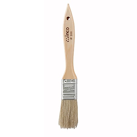Winco Wood Pastry Brush, 1", Brown