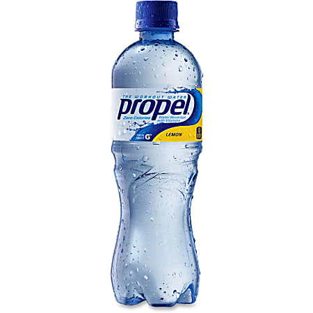 Propel® Electrolyte Water Beverage with Lemon Flavor, 16.9 Oz, Case Of 24 Bottles