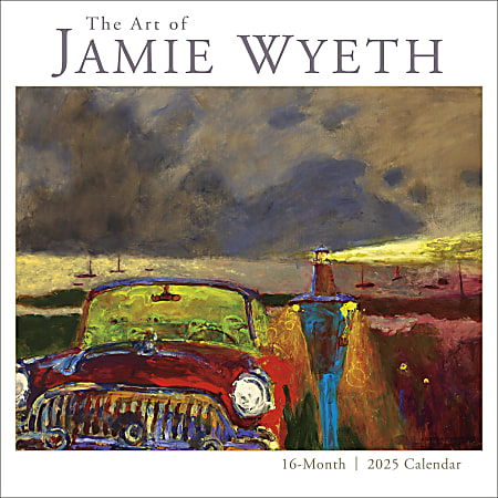 2025 Sellers Publishing Wall Calendar, 12” x 12”, Jamie Wyeth, September To December