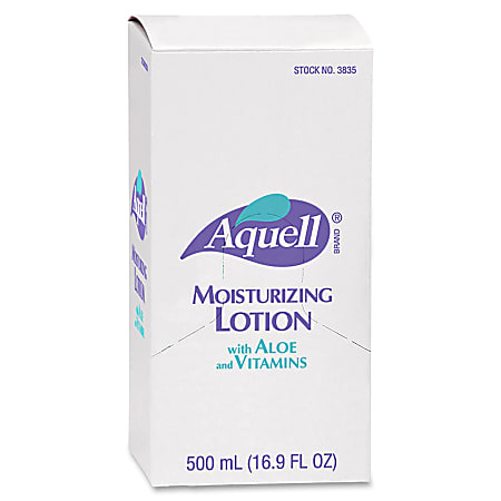 AQUELL Dispenser Moisturizing Skin Lotion - Lotion - 16.91 fl oz - Push Pump - Moisturising, Non-greasy, Absorbs Quickly - 6 / Carton