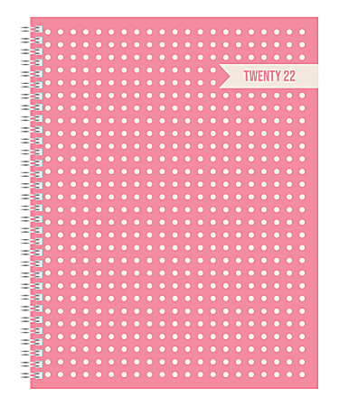 Office Depot® Brand Weekly/Monthly Planner, 8-1/2" x 11", Dots, January To December 2022, DX201375-005