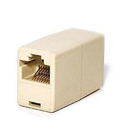 Belkin RJ45 Inline Coupler - 1 x RJ-45 Female - 1 x RJ-45 Female - Ivory