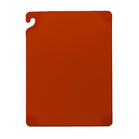 San Jamar Saf-T-Grip® Cutting Board, 1/2"H x 15"W x 20"D, Red