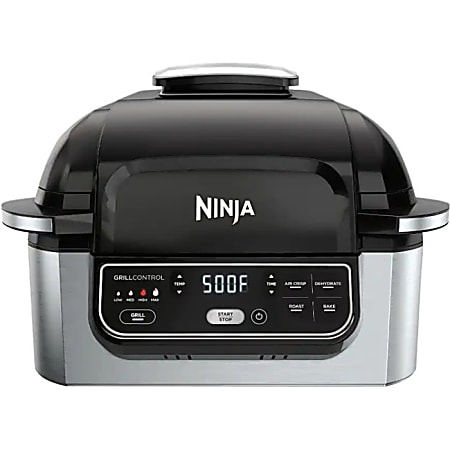 Ninja Foodi 5-in-1 Indoor Grill - 1760 W - Electric - Indoor - Black, Silver