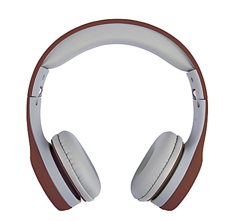 Ativa Kids On Ear Wired Headphones With On Cord Microphone RedGray