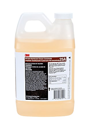 3M™ HB Quat Disinfectant Cleaner Concentrate 25A, 67.6 Oz, Case Of 4