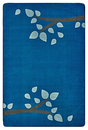 Carpets for Kids® KIDSoft™ Branching Out Decorative Rug, 4’ x 6', Blue