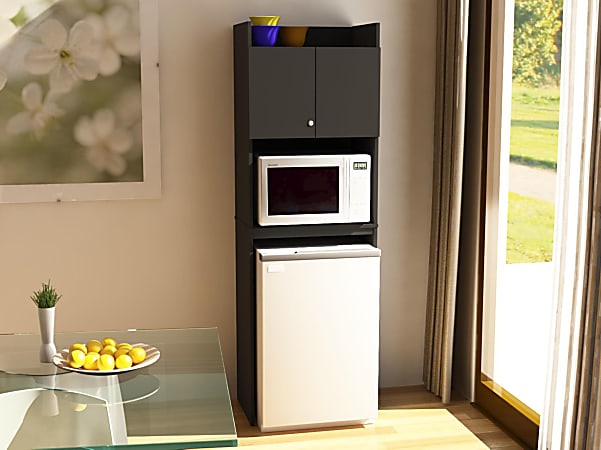 Small refrigerator and microwave stand outlet