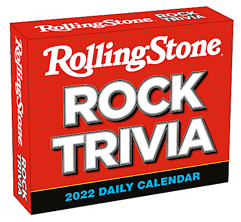 Sellers Publishing Daily Desk Boxed Calendar, 5-1/4" x 5-15/16", Rolling Stone Rock Trivia, January to December 2022, CB1362