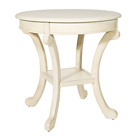 Office Star™ 425 Series Vermont Accent Table, 26-1/8"H x 26"W x 26"D, Beige