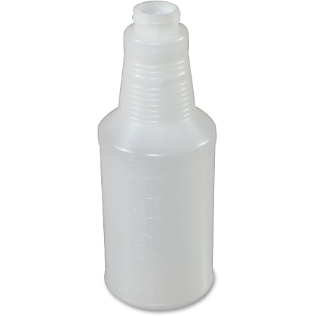 Genuine Joe Plastic Bottle with Graduations - Suitable For Cleaning - Graduated - 24 / Carton - Translucent