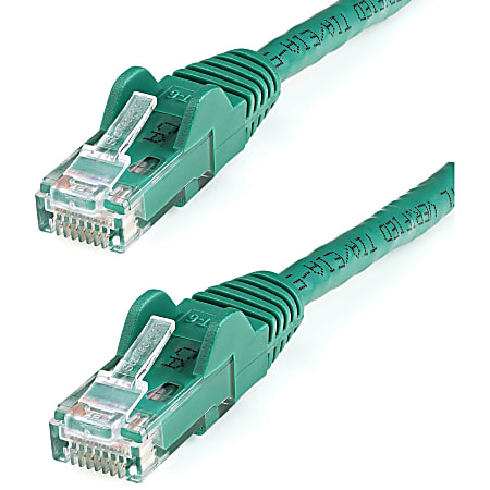 StarTech.com 9 ft Green Cat6 Cable with Snagless RJ45 Connectors - Cat6 Ethernet Cable - 9ft UTP Cat 6 Patch Cable - 9 ft Category 6 Network Cable for Network Device, Workstation, Hub