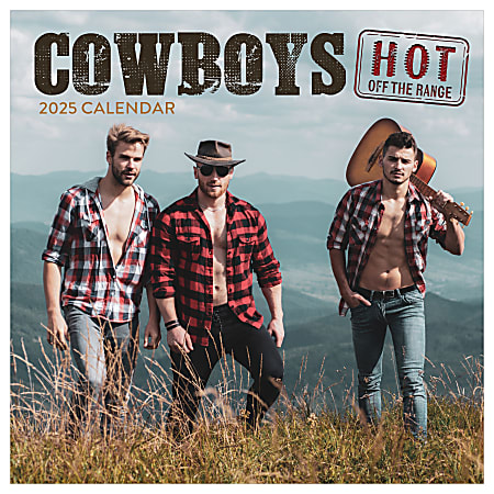2025 TF Publishing Monthly Wall Calendar, 12” x 12”, Cowboys, January 2025 To December 2025