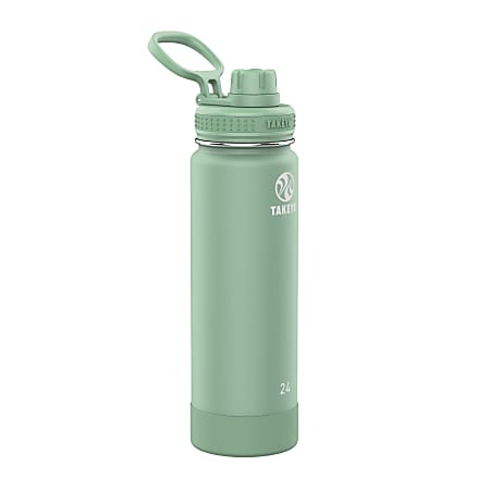 Takeya Actives Spout Reusable Water Bottle, 24 Oz, Cucumber
